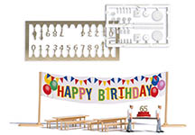 Busch 6565 - Action Set: Happy Birthday!